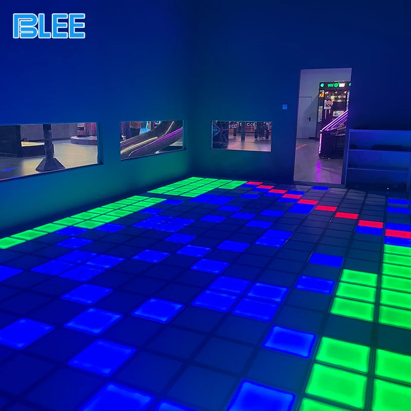 Team Building Escape Active 30x30cm Pixel Super Grid Interactive Dance Game Room Floor Is Lava Game Arena Activate Led Floor