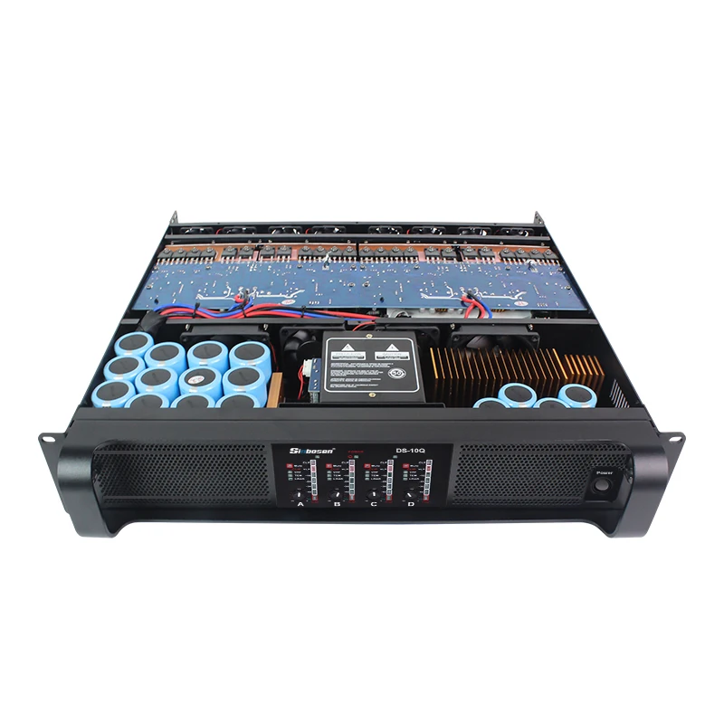 DS-10Q Professional Ch 5000 Watt Dj Amplifier Stereo Audio Power  Amplifier for Dual 15 Inch Speaker