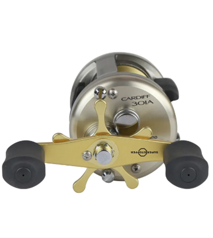 Factory Price Mesh Cover Trolling Cable Fishing Round Reel for Sale