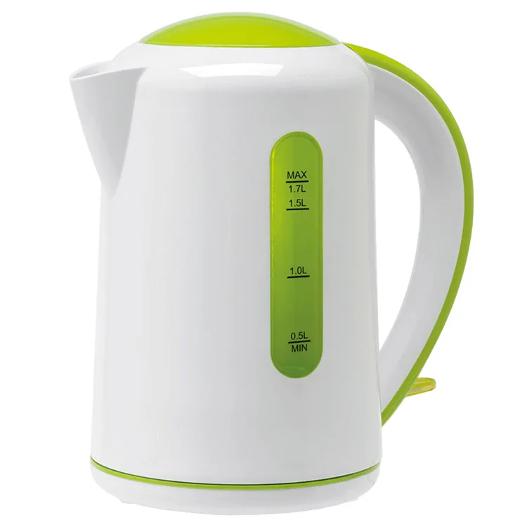 371307 2200W Olive Green PP ABS PC Plastic Kettle Electric Custom  Cheap Plastic Electric Kettle With Water Window