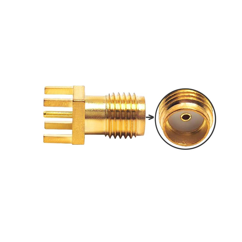 SMA Connector SMA Female Socket PCB Edge Mount RF Coaxial Connector