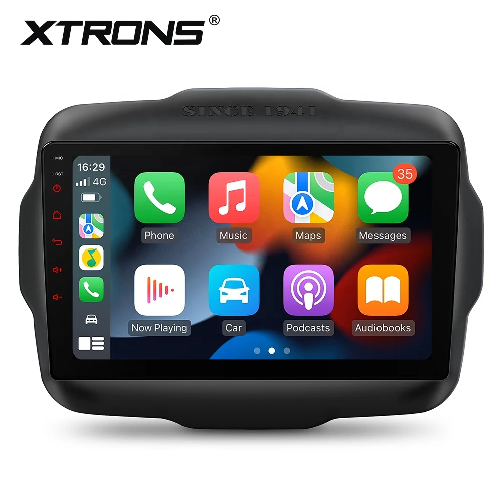 XTRONS 9 Inch 4+64GB for Jeep Renegade Android 14 Car Stereo Multimedia Player Built-in DAB AKM DSP Global 4G IPS Gyroscopes
