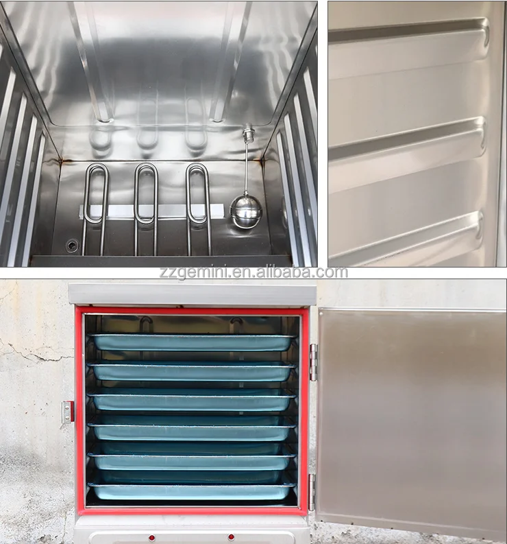 Commercial One Door Rice Roll Steamer Cooker 6/8/12/24 Tray Gas Model