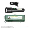 Aluminum alloy flashlight + data cable + plastic case