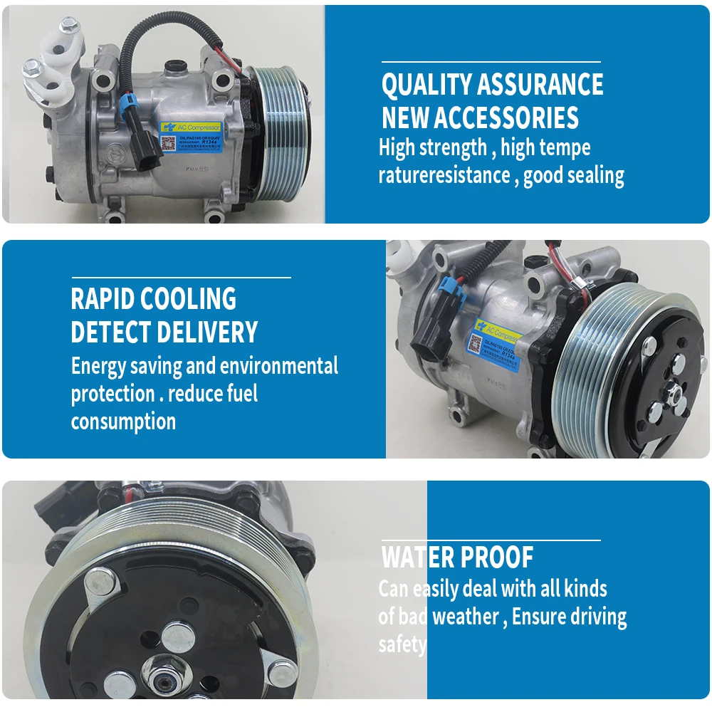 AC Compressor for International Navistar TRUCK 3611894C91 3808548C3 QP4720S 54720QS PTAC54720QS 3004384QS