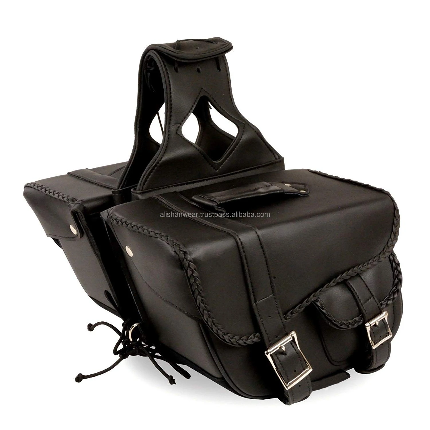 New Design Motorcycle Bags Fashion Bicycle Hard Pu Leather Saddle Bags Waterproof Side Bag Buy Faux Leather Hip Bum Bag Travel Pouch For Men And Women Multiple Pockets Zipper Saddle Bag Product On