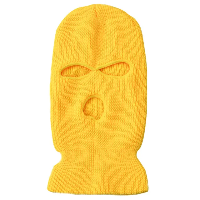 Cagoule Balaclava Wopohy 3 Trous Tricotée Chaud Hiver - Masque Ski Et Plein Air Hommes Femmes