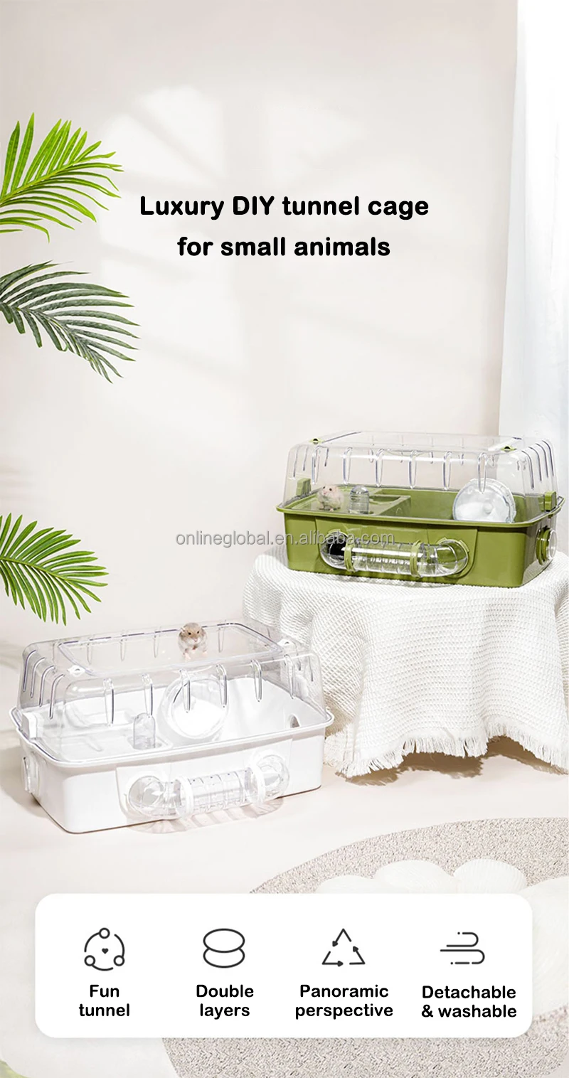 Hamster Cage Accessories - DIY Clear Acrylic Hamster Home