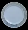 Plateau ajouré argenté de 22 cm (9 pouces de diamètre) - Lot de 6