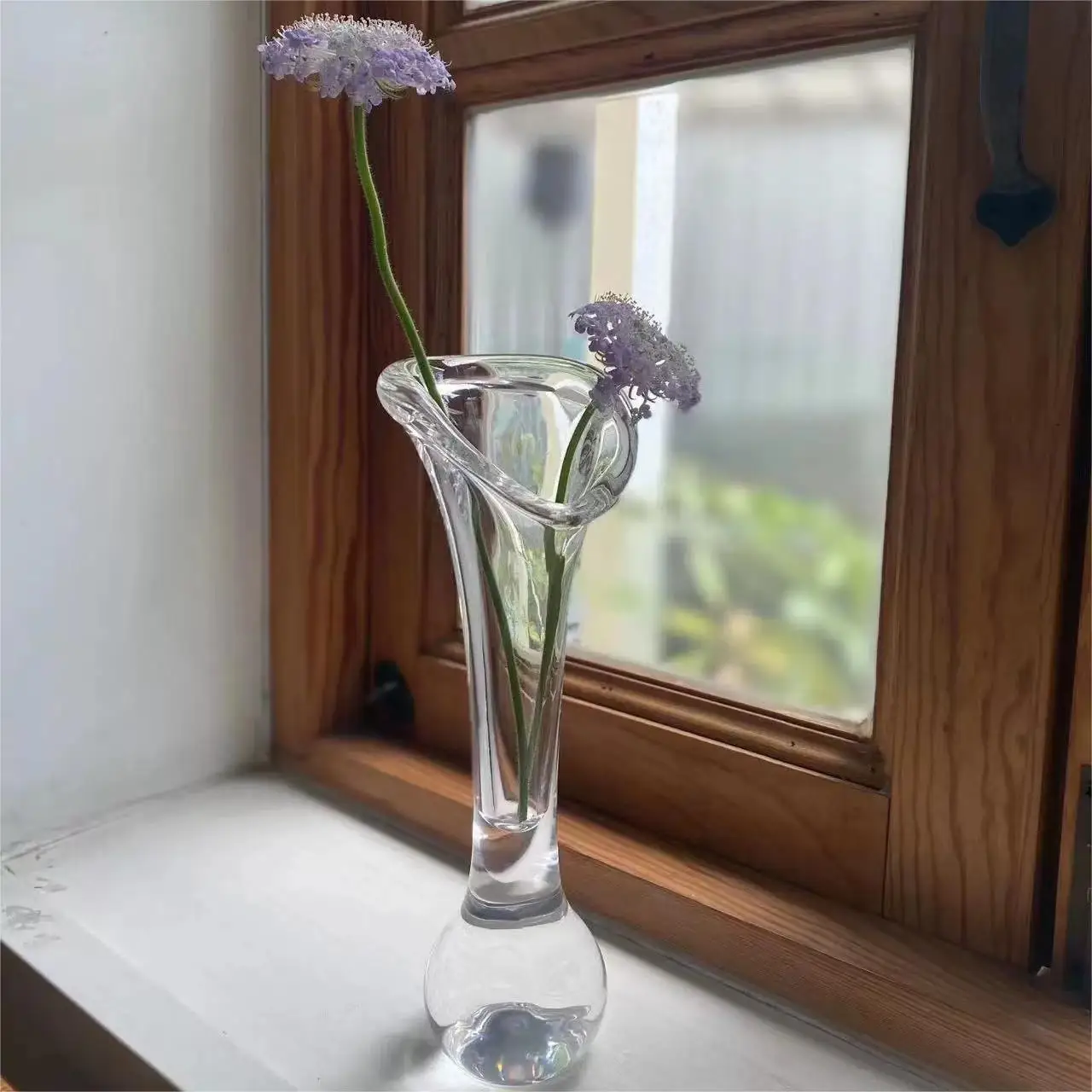 Modern Transparent Acrylic Vases Luxury Organic Glass Material Carved ...