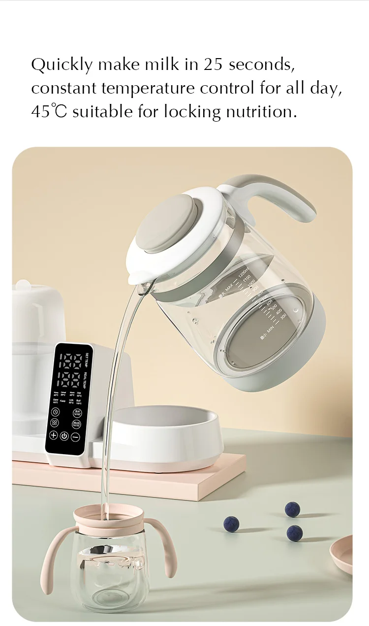 5 In1 Electric Baby Food Warmer Multi Functional Portable Baby Milk Warmer And Sterilizer Milk
