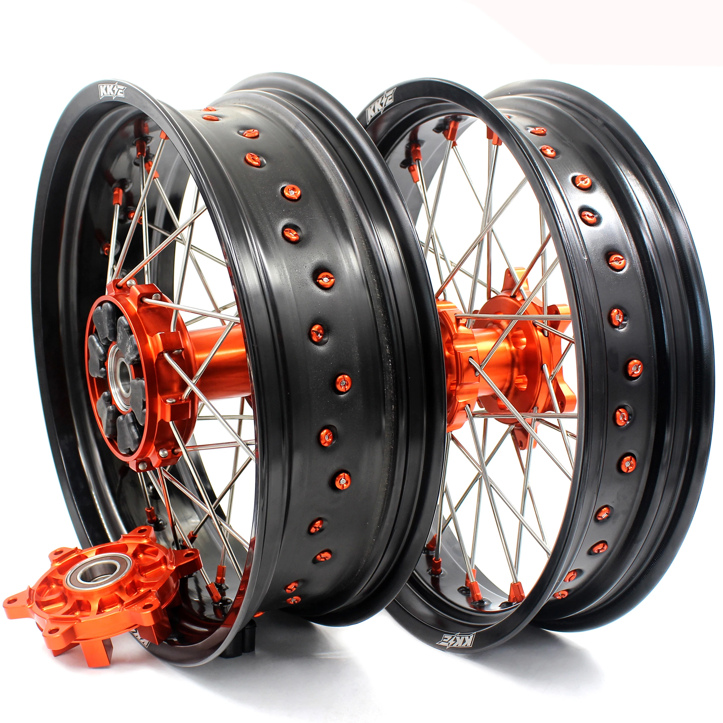KKE 3.5/5.0 Spoked Wheels Set for KTM 690 Enduro R & SMC 690 (2008