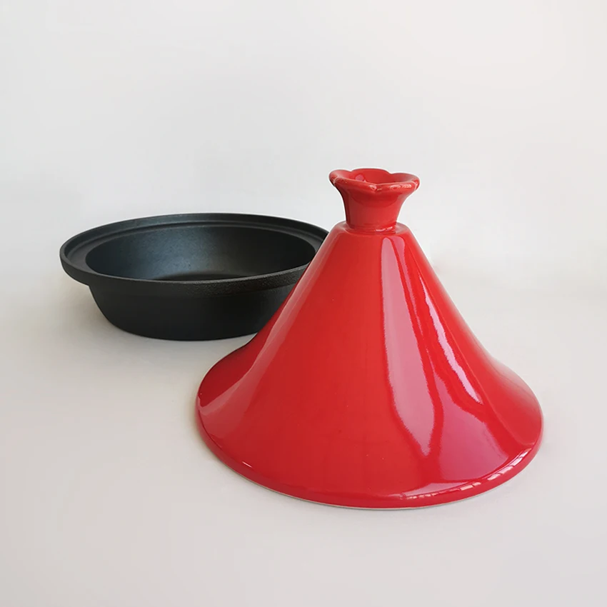 ②素焼き 土鍋 タジン鍋 ベルベル人 モロッコ 工芸品 蓋付き 器