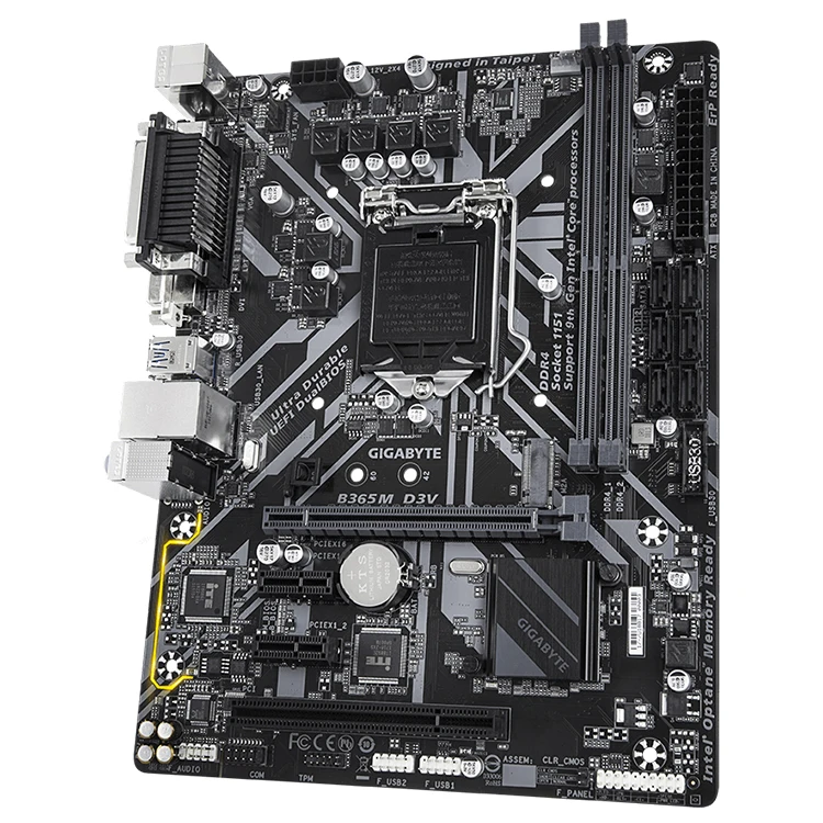 GIGABYTE B365M D3V Used Gaming Motherboard Support 8th 9th Gen Core  Processors with Intel B365 Chipset LGA 1151 Socket| Alibaba.com