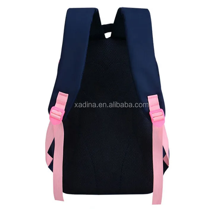 Hotselling Lovely Kitty Printed Canvas Backpack Four-piece Sets Multi-functional School Bags for Girls