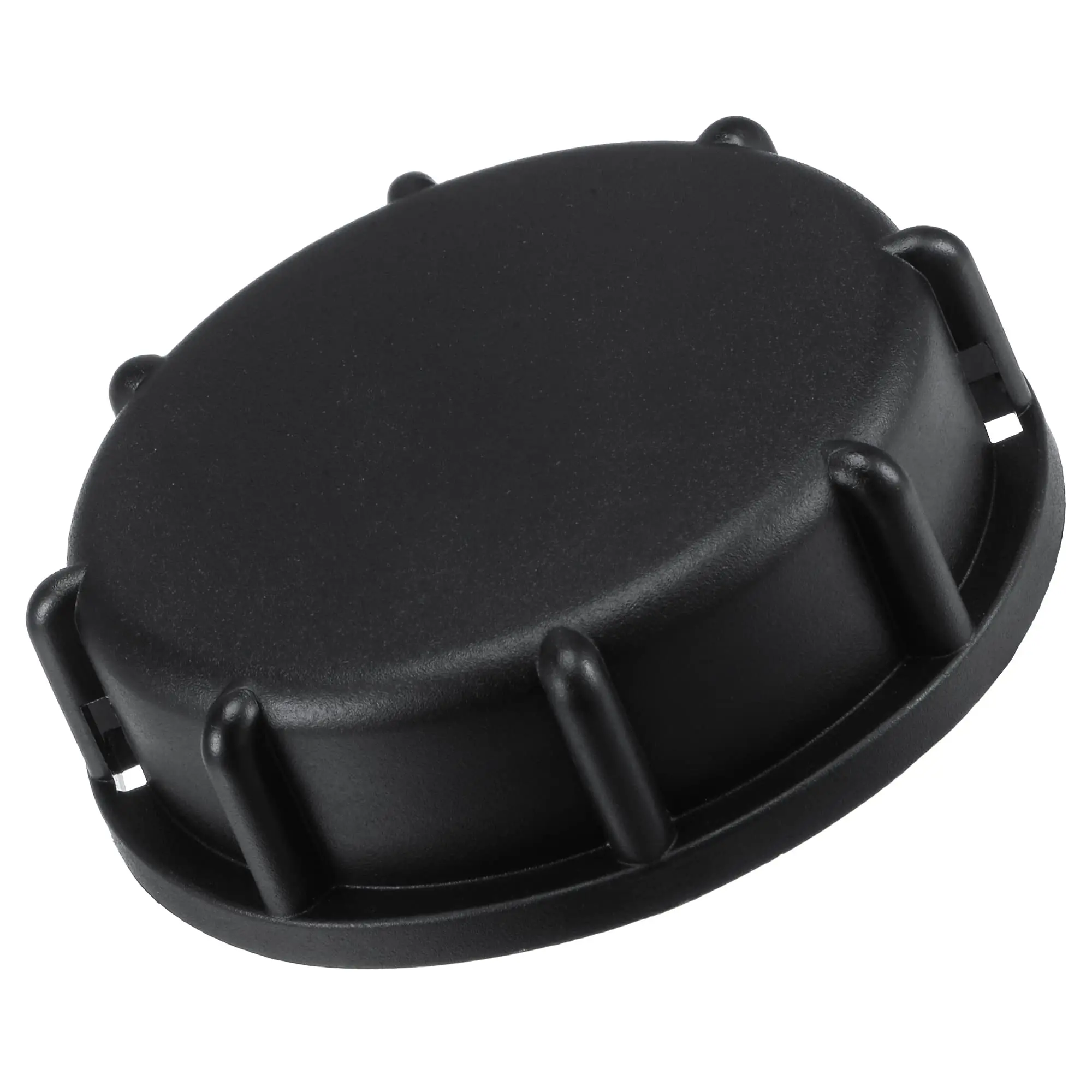 CT Coupling IBC Tank Adapter 55mm ID Coarse Female Thread Plastic Water Tote Solid Cover Lid Cap with Gasket Black