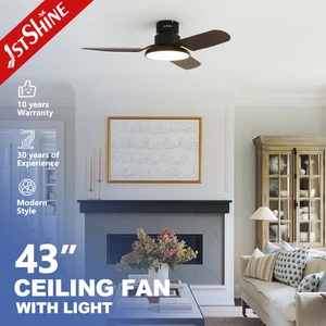 1stshine Led Ceiling Fan Wholesale Adjustable 3CCT Plastic Blades Ceiling Fan with Light and Remote
