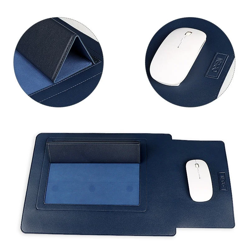 Multifunction Slim Luxury Waterproof Pu Leather Foldable Simple Shockproof Large Capacity 13-16 Inch Laptop Stand Sleeve Case