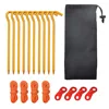 10 black nails, 1 bag, 4 ropes, 4 double eyelids