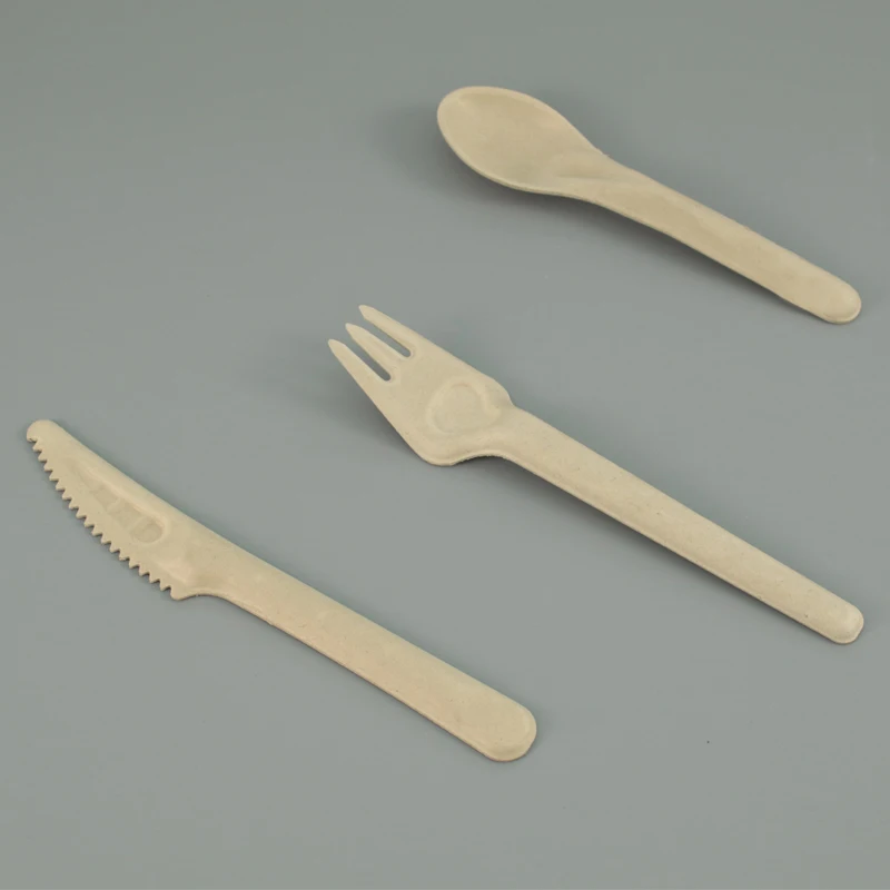 Biodegradable Compostable Sugarcane Bagasse Paper Cutlery Fiber Pulp ...