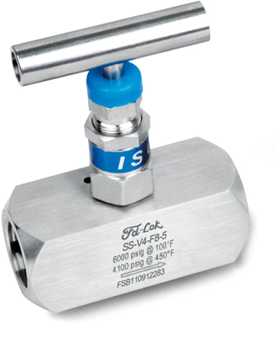 Integral Bonnet Needle Valves Stainless Steel V4 & V4H Series Bar Stock High Pressure High Quali