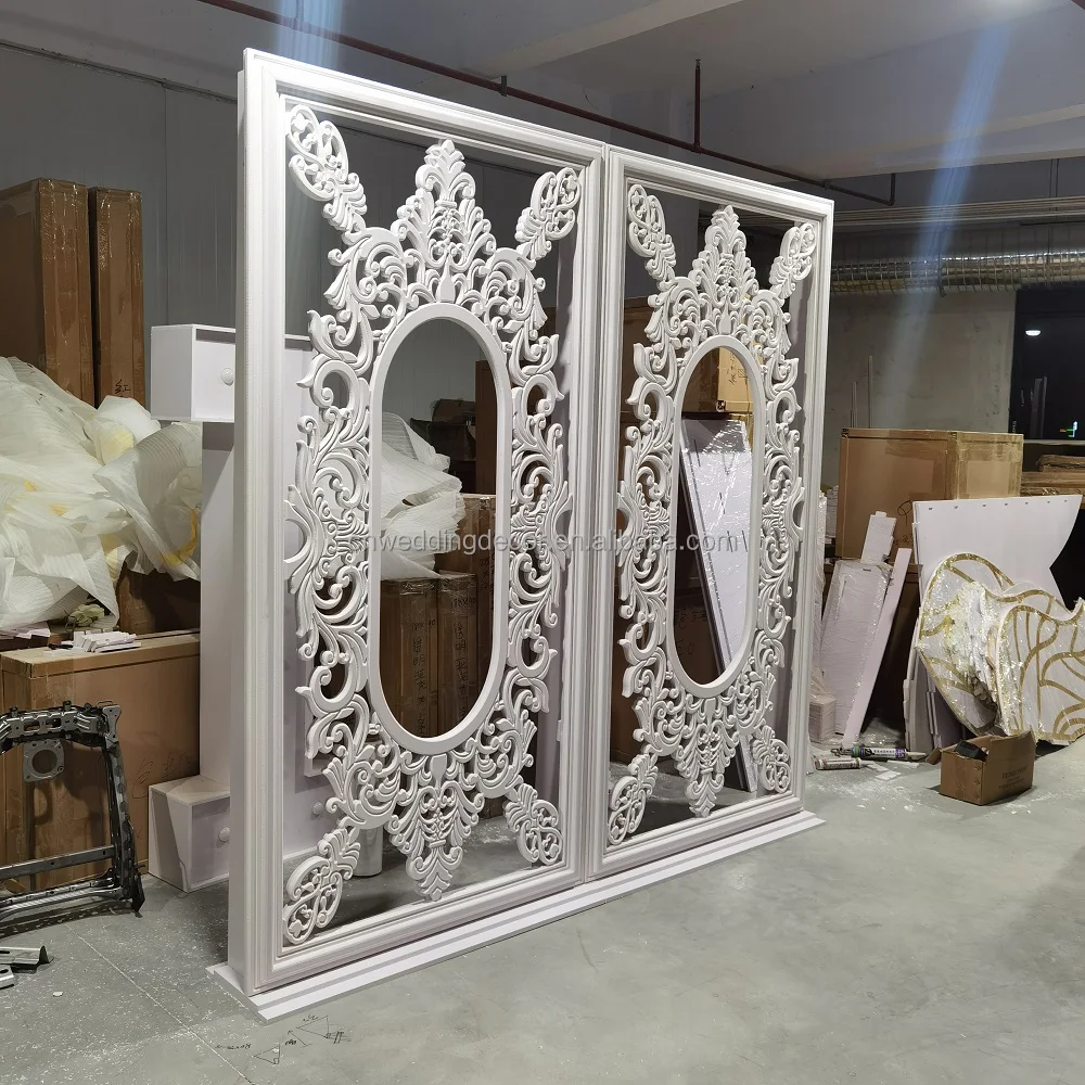 2023 Wedding Backdrop - Elegant Acrylic Fluted Wall Set