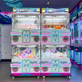 Factory Direct Cheap Price 4 Player Multiplayer Claw Mini Arcade Machine Coin Operated Plush Toy 1 Year Warranty Kid Toy
