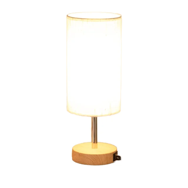 Modern Nordic LED Table USB Touch Simple Nordic Minimalist Design Wood/Metal Base for New Home Decor DC Electric