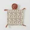 Estampado de leopardo Carmín (León de gasa)