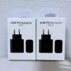 Enchufe europeo negro de 45 W.