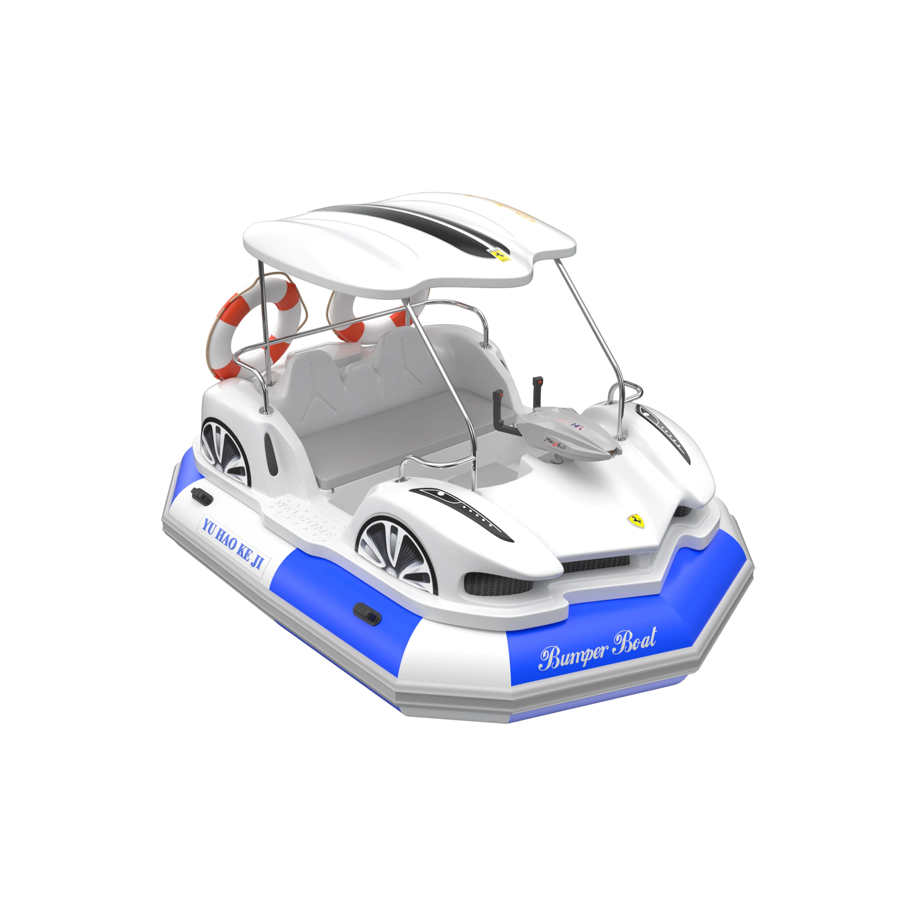 2025 New Electric Bumper Boat Inflatable Water Game Plastic for Sale Amusement Facilities