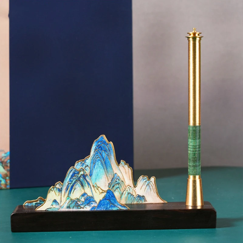Promotional Business Gifts Set Office Desktop Penholder Decoration Company Meeting Event Literature Creation Souvenir Gift