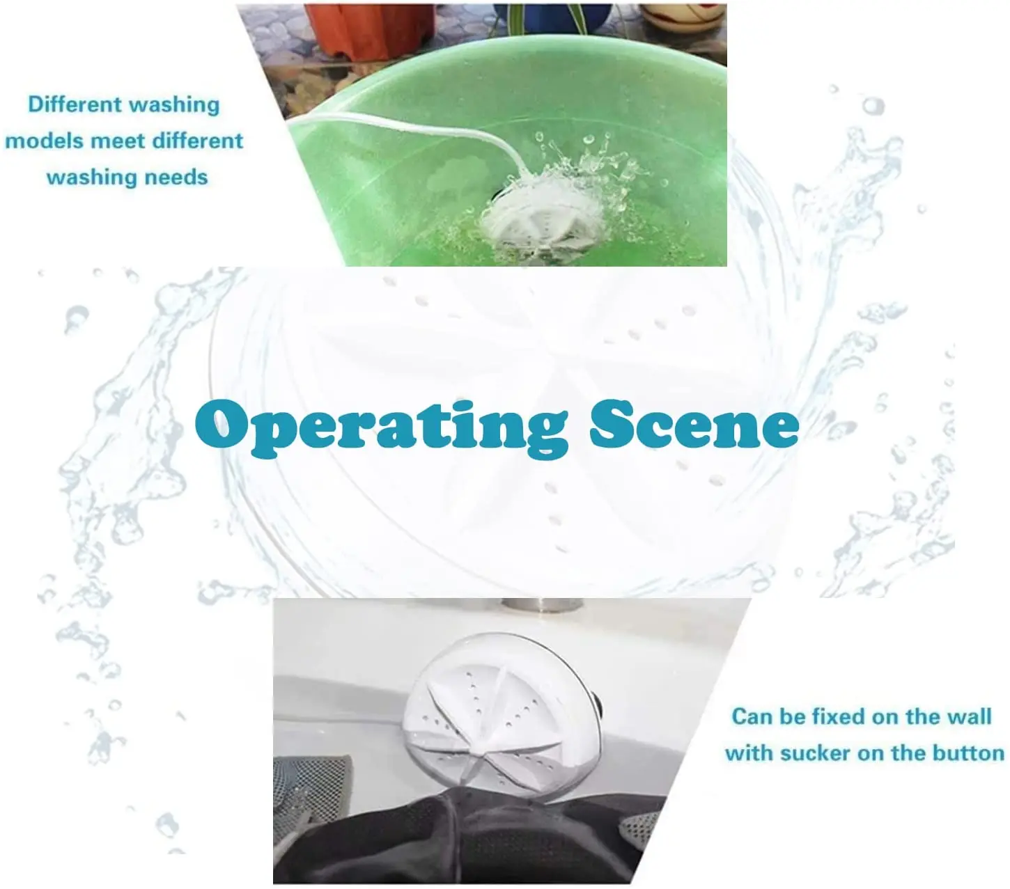 3 in 1 Ultrasonic Automatic Portable Shoe Underwear Washer Mini Washing Machine for Socks