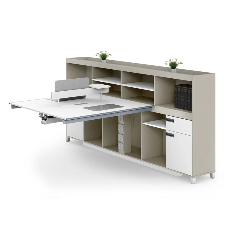 Open Spaces Office Staff Workstation Modular 2 4 Seater People ...