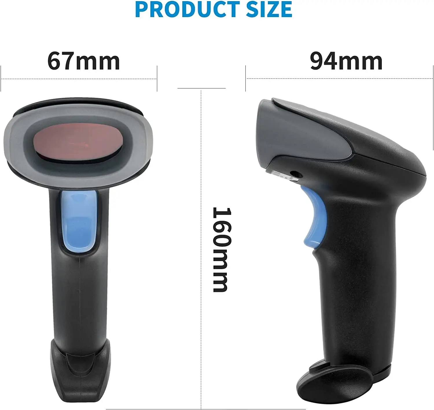 Wodemax Portable Wired Android Bar Code Reader Handheld Qr Code 1d 2d
