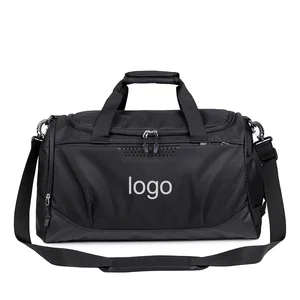 Custom Logo Design Wholesale Waterproof Travel Duffel Bag Gym Sports Fitness Duffel Bag with Shoes Compartment for Man