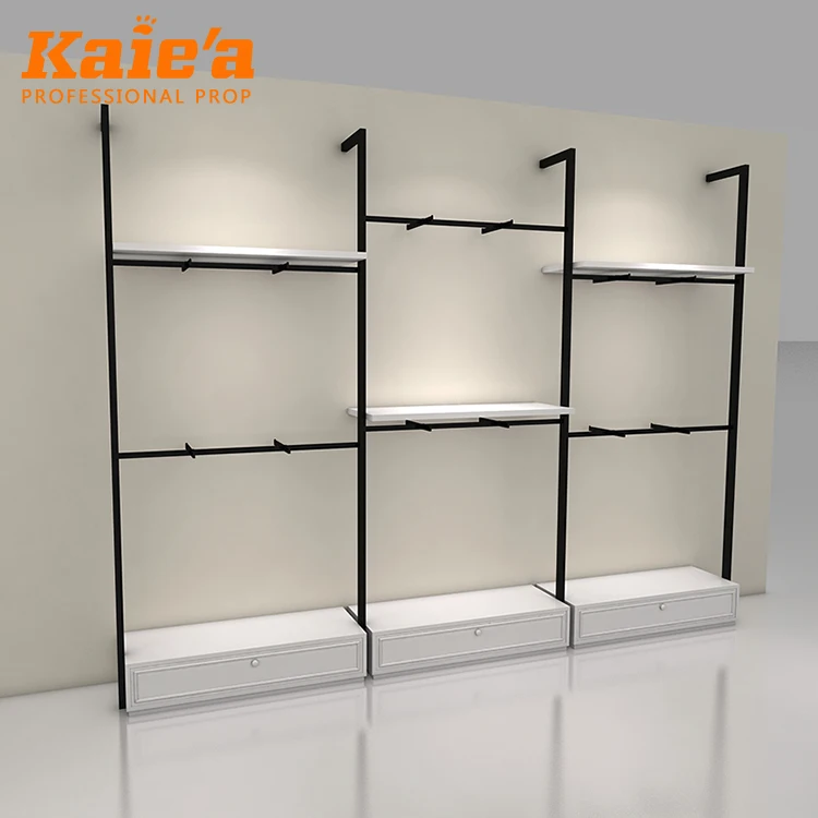 Customized Retail Rack Clothing Display Table Modern Shop Counter Design for Garment Store
