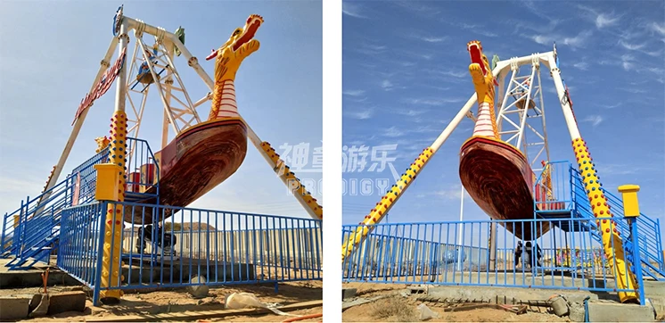 Attraction amusement park games machine swing 24 seats big pirate ship