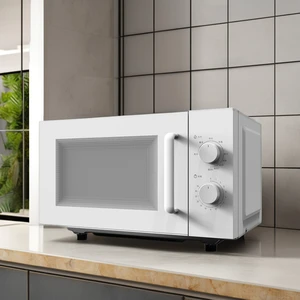 20L Electric Microwave Oven Digital Display Stainless Steel Countertop True Oven for Household Kitchen Cooking Sterilization