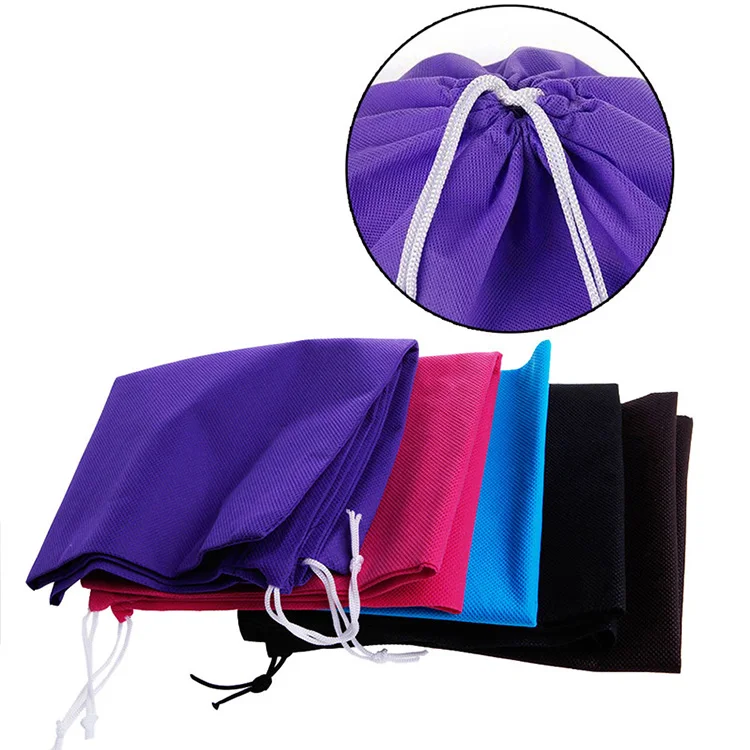 Wholesale Reusable Non Woven Printed Drawstring Hotel Laundry Bag/promotion Eco-friendly Cheap Non-woven Travel Laundry Bag