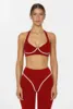 Reggiseno rosso vino