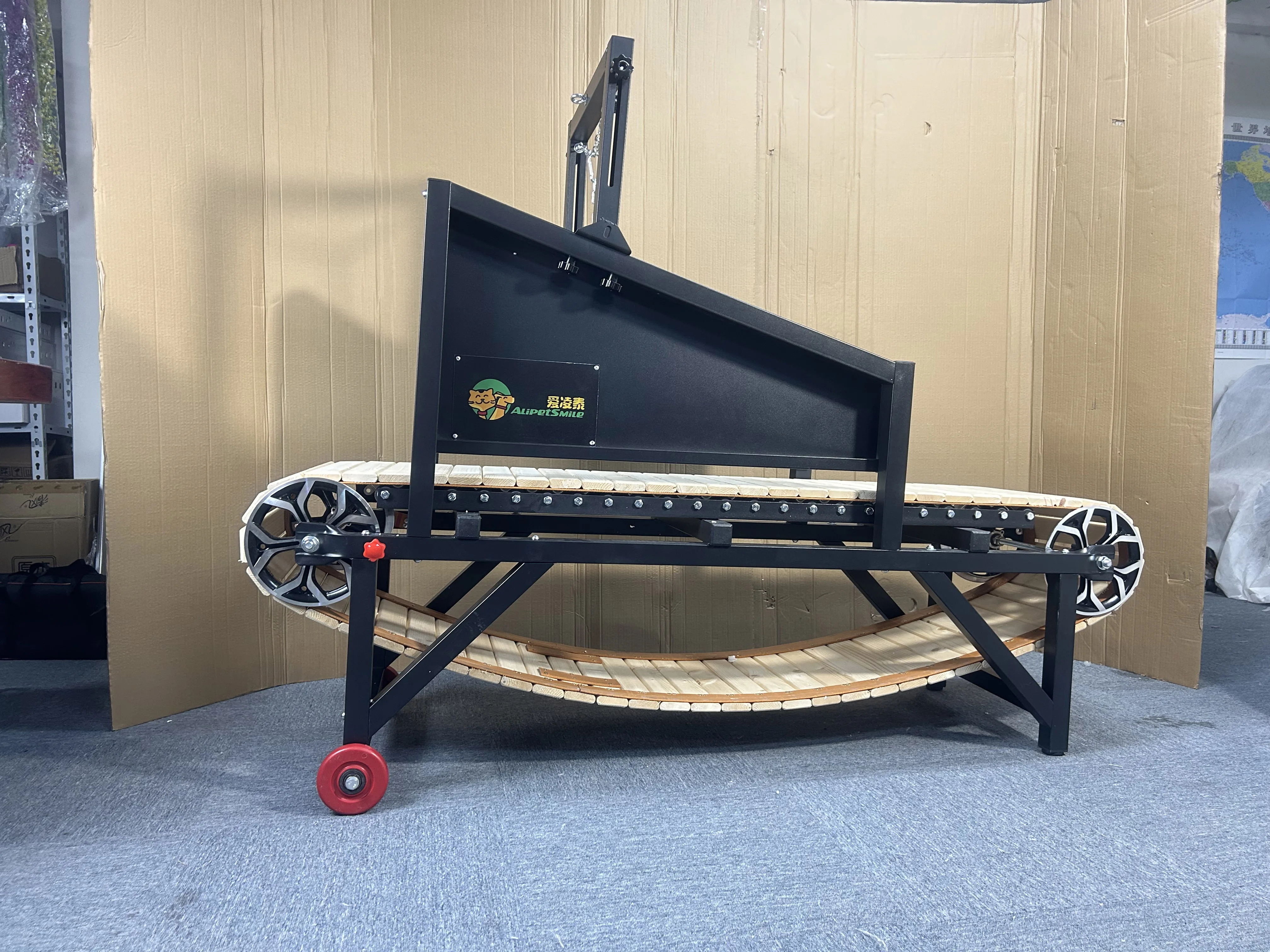 Alipet Smile Custom Safe and Durable Dog Treadmill Slatmill Treadmill for Dogs with Brake and Side Boards