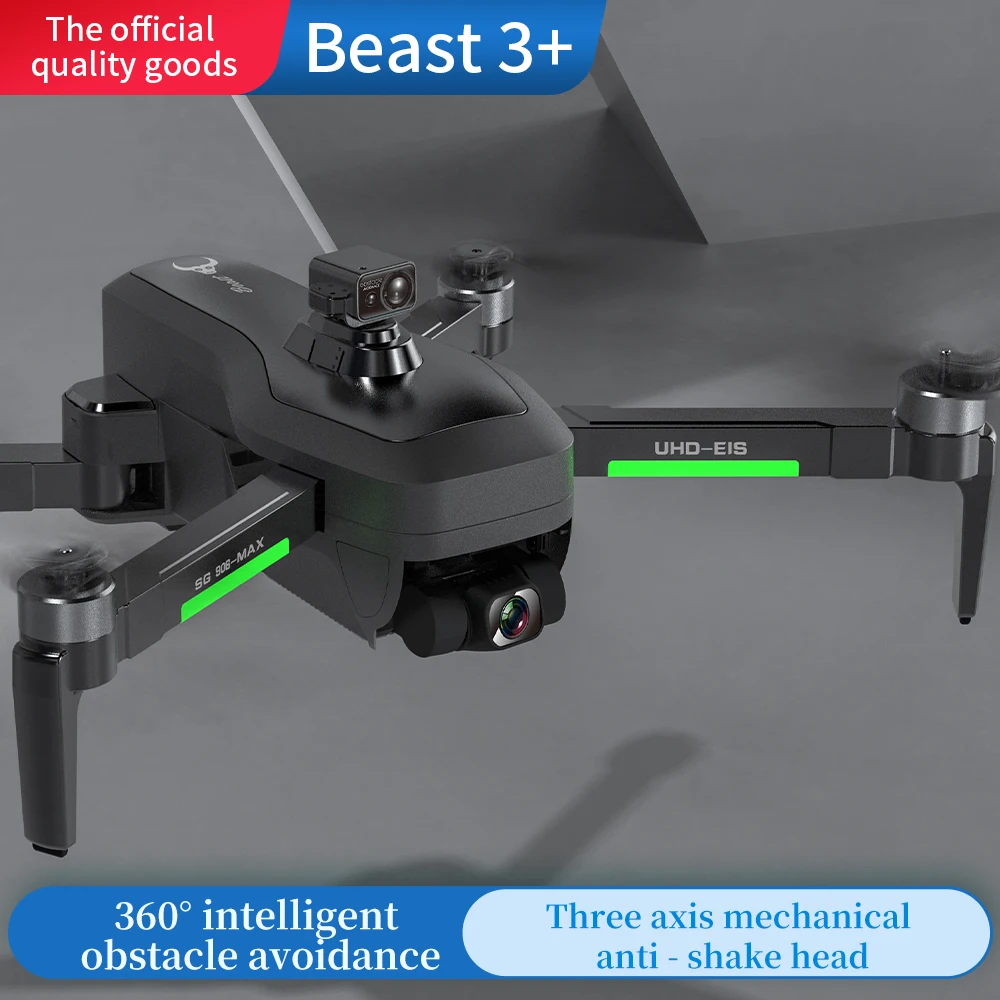 SG906 MAX1 Beast 3 + 3KM GPS Дрон 4K UHD 3 Axis Gimbal автоматическое Предотвращение препятствий 5G WIFI FPV 30mins Летающий Дрон