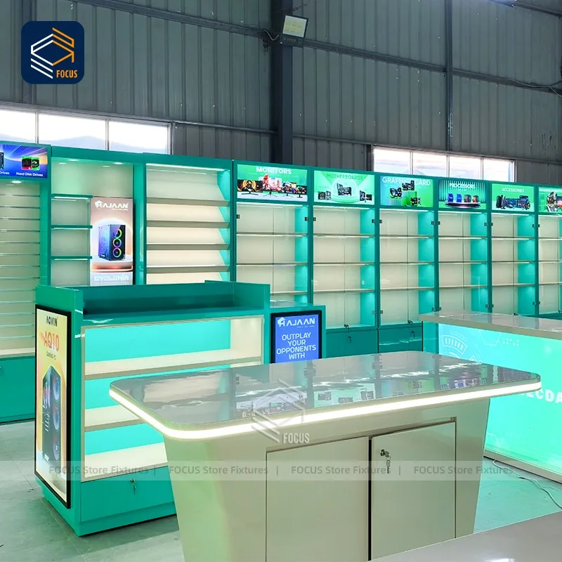 Newest Cell Phone Store Fixture Display Cabinet Shop Interior Design for Mobile Phone Accessories