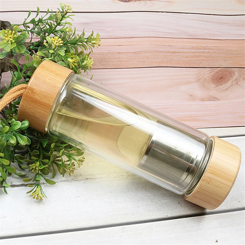 Tea Infuser Bottle Borosilicate Glass Cheap 550ml Glass Cup Water Set  Glass Tumbler Business Gifts