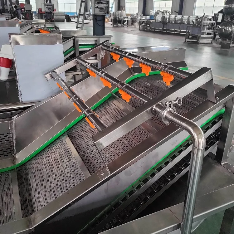 High Efficient Circulating Water Chestnut Portulaca Ormosia Washer Conveyor Tremella Fruit Vegetables Clean Washing Machine
