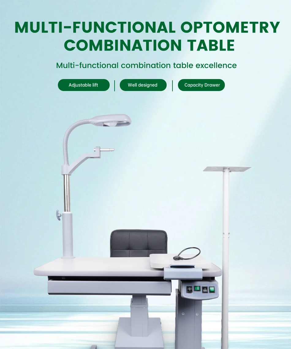 Optical Unit Combined Table Ophthalmic Refraction Unidad Optometry Table Combined Set for Sale