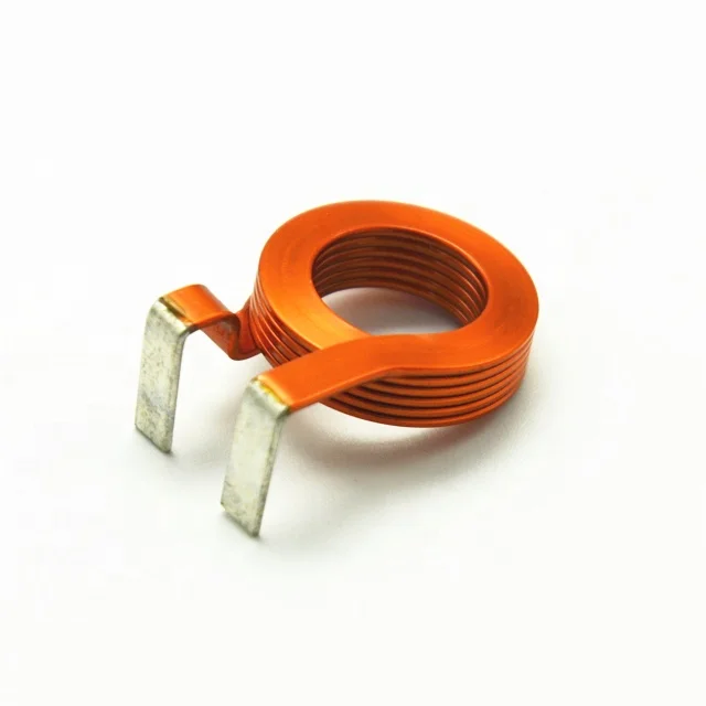 High Current High Power Flat Copper Wire Inductor Air Core Bobina with High Inductance Winding Coil