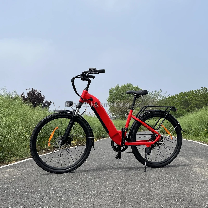 Lantu-Bicicleta eléctrica de 26 pulgadas con pedales, bici de