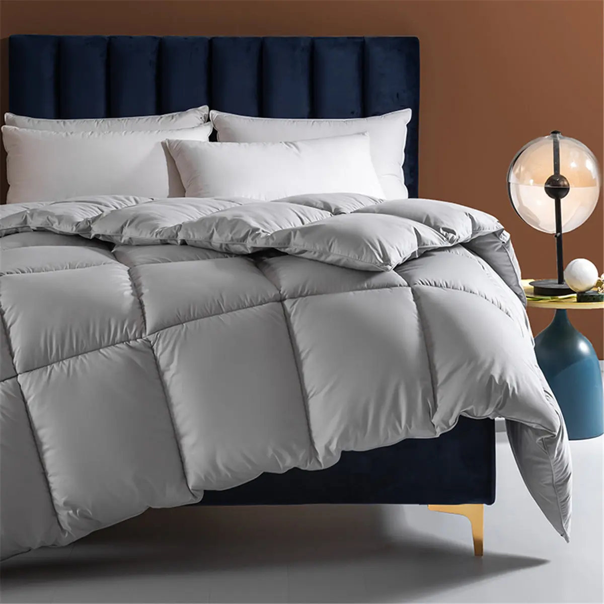 Warm Duck Down Duvet Inner Luxury Goose Feather Comforter Bedding Quilt Insert for Home Hotel